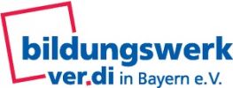 Logo des Bildungswerks "Bildungswerk der ver.di in Bayern e.V.".